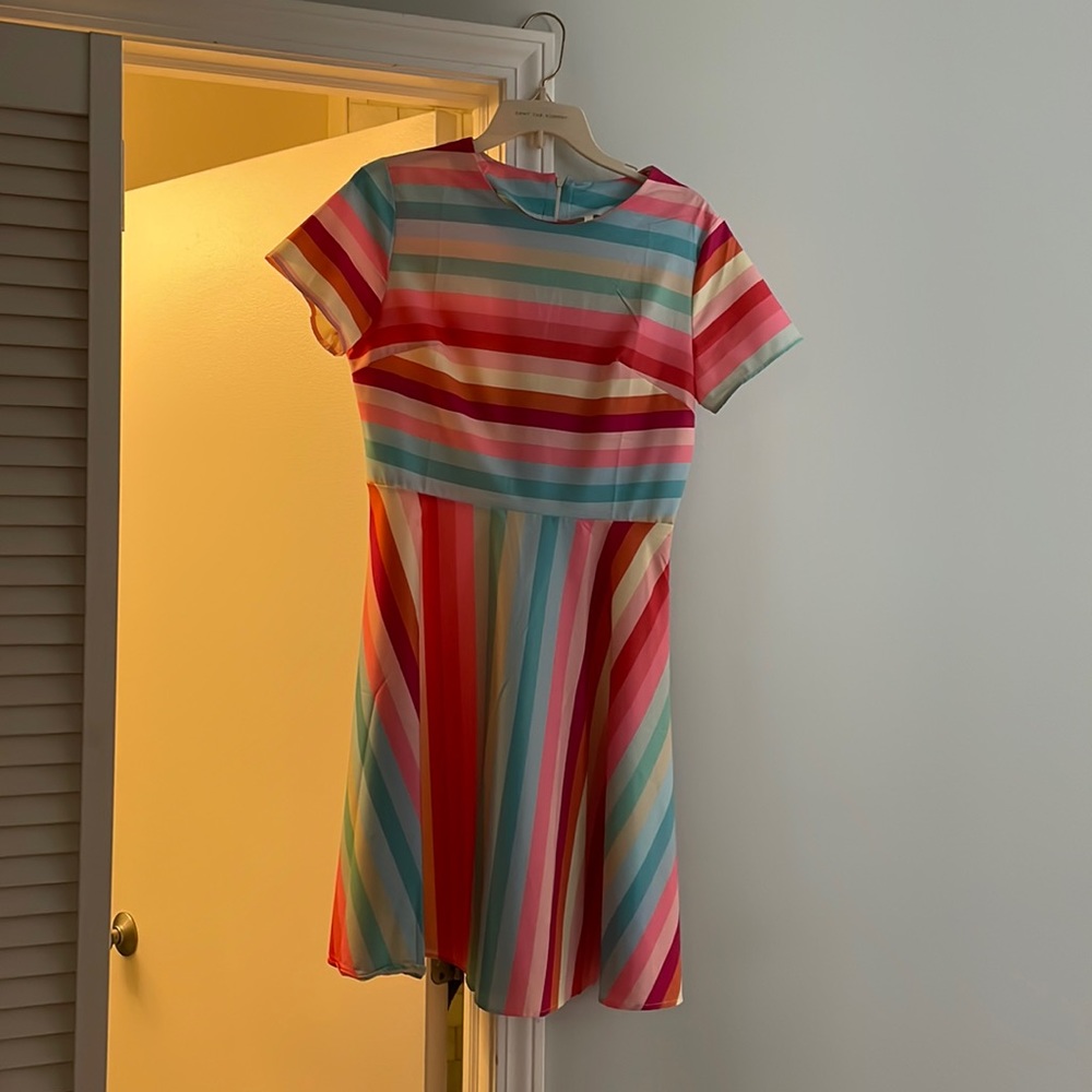 Rainbow flowy dress